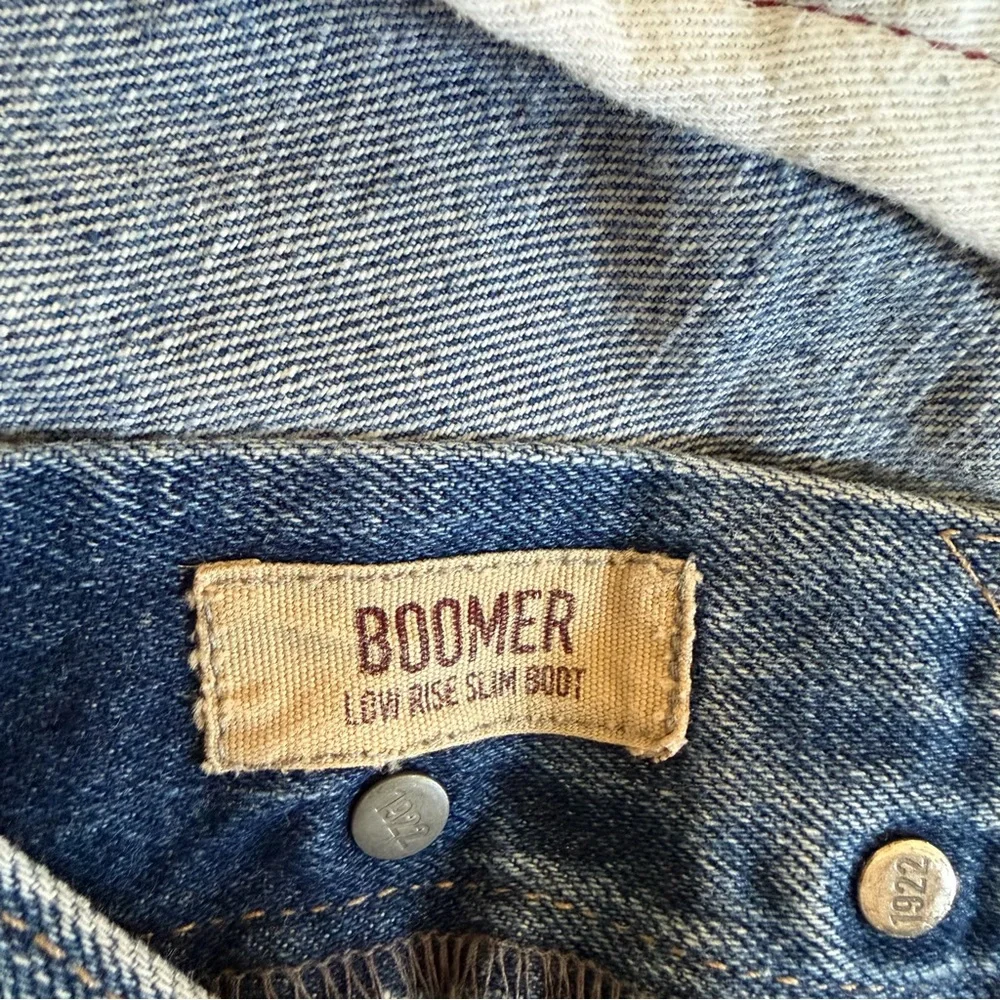 Hollister Vintage Boomer Low Rise Slim Boot Denim Jeans Mens 36x32